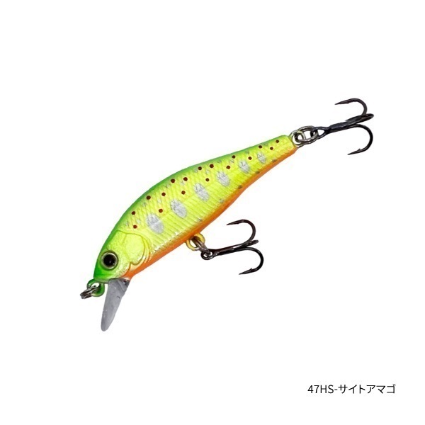 流翠【渓流用トラウトミノー/フラットサイドシンキングミノー/トラウトルアー】(47HS-サイトアマゴ)